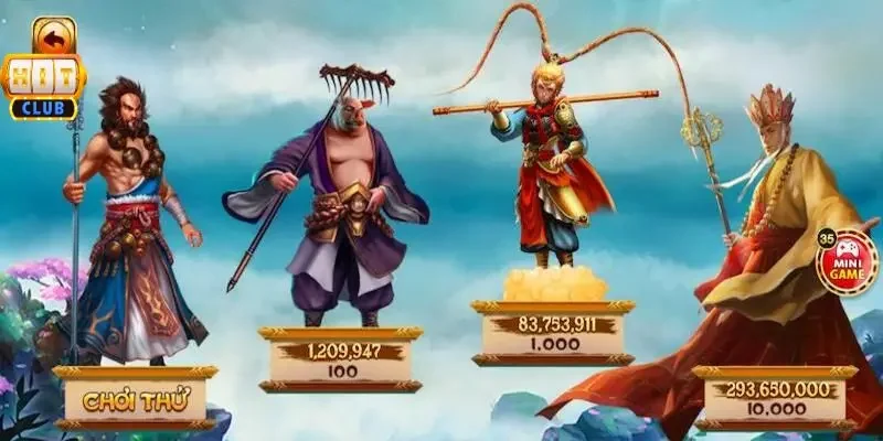 Review Game Nổ Hũ Tây Du Ký Hitclub Với Hũ Thưởng 1 Tỷ Giao diện bảng thanh toán và giá trị hũ lũy tiến thực tế trong game tây du ký tại Hitclub.